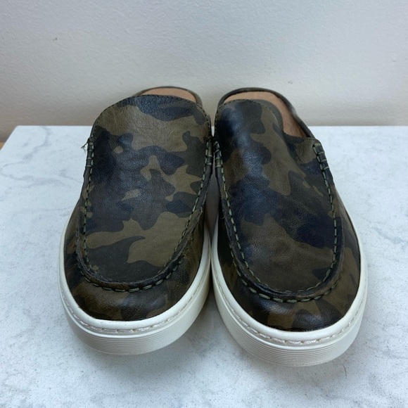 NWOT SOFFT Somers Moc Camo Slip On Sneaker Mules Leather - Picture 12 of 13